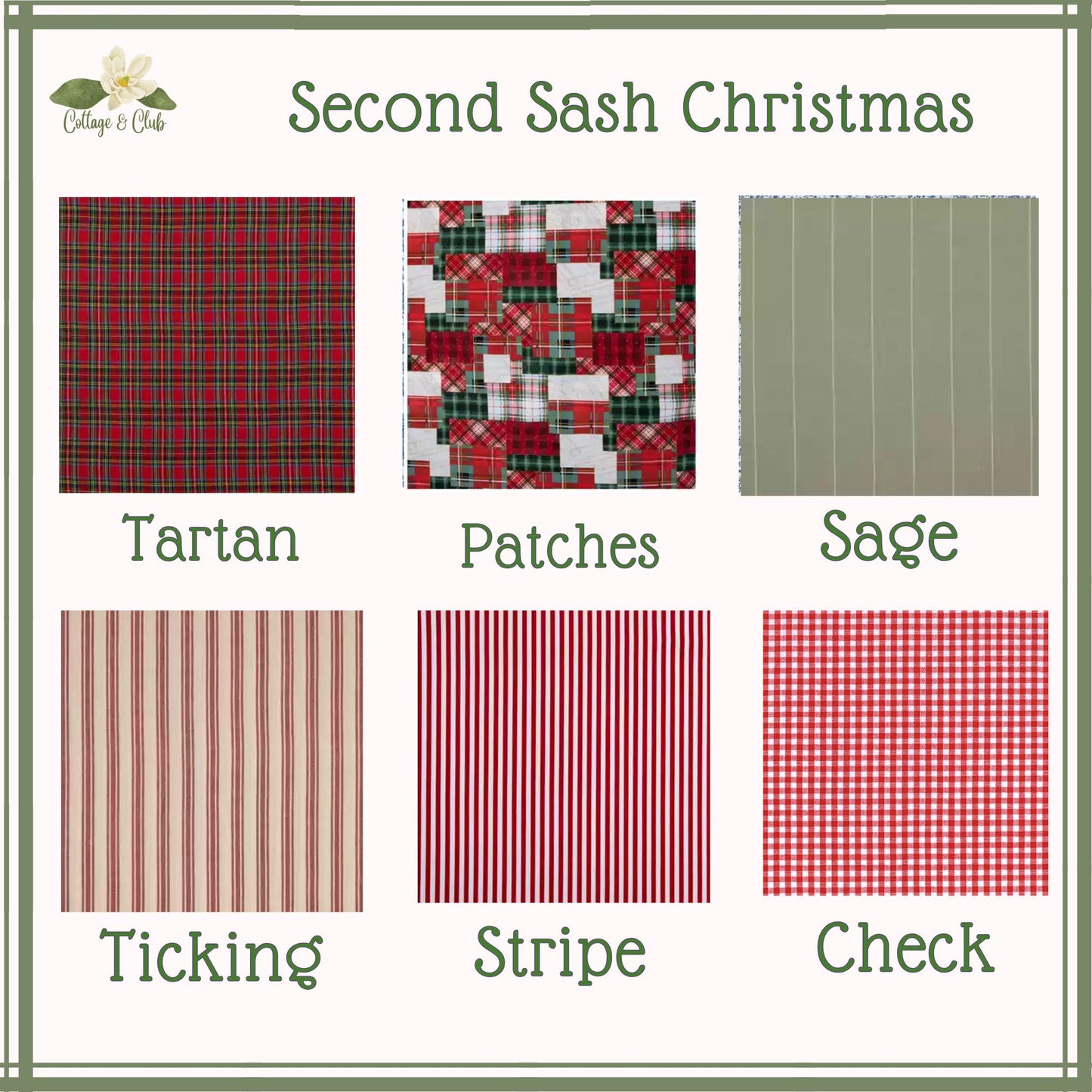 Embroidered Christmas Wreath Sash: Coordinating Sash Available - Holiday Door Hanger - Personalized Ornament Decor
