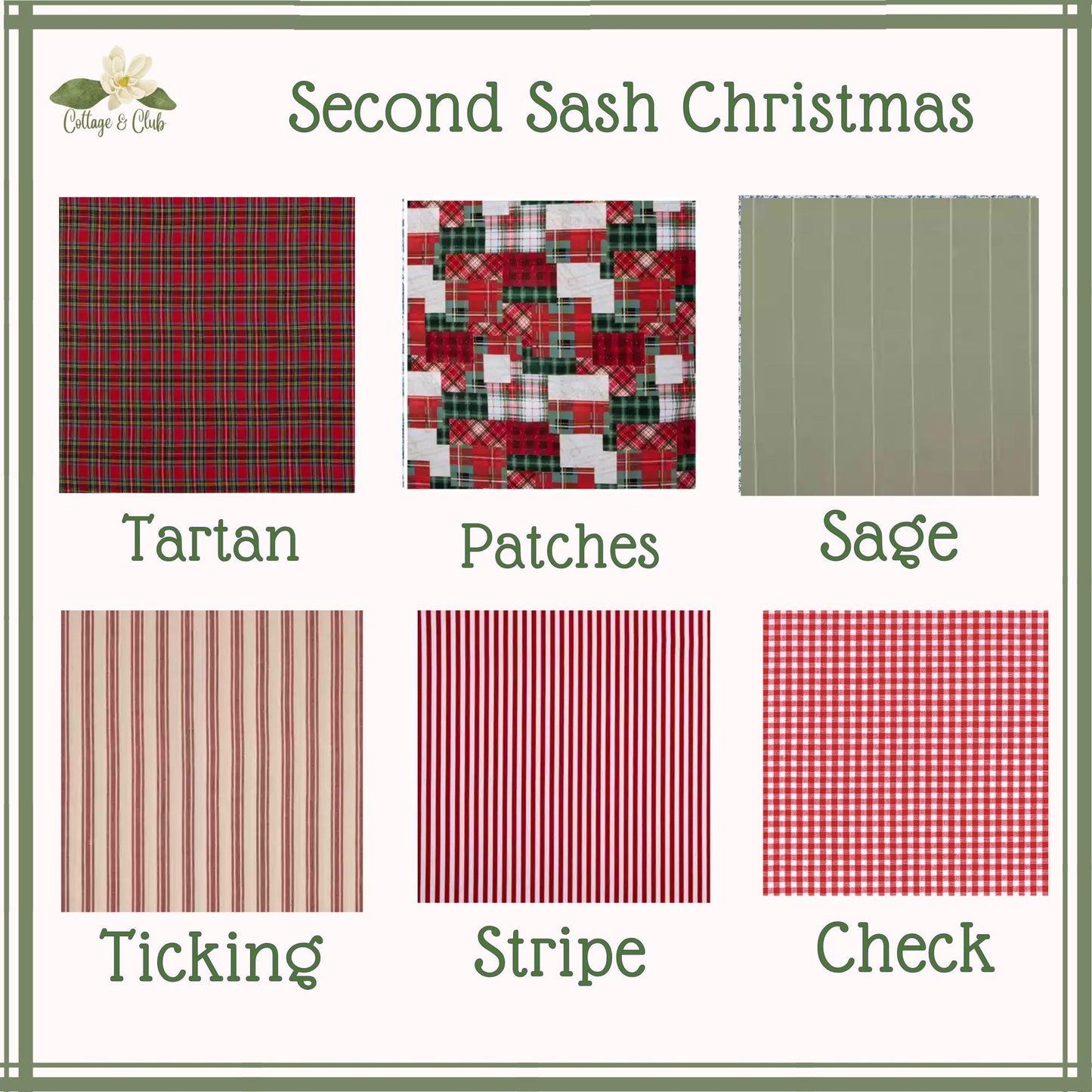 Embroidered Christmas Wreath Sash: Coordinating Sash Available - Holiday Door Hanger - Personalized Ornament Decor
