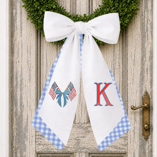 Patriotic Wreath Sash
