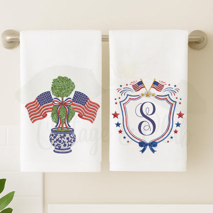 4th of July Independence Day Patriotic Bathroom Hand Towels For The Bathroom & Powder Room