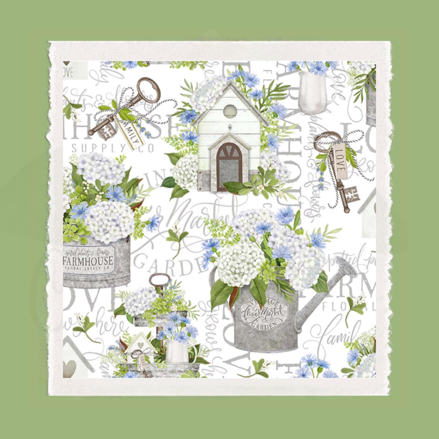 Garden Themed  Embroidered Wreath Sash - Personalize By Adding A Monogram