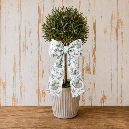 Garden Themed  Embroidered Wreath Sash - Personalize By Adding A Monogram