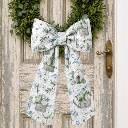 Garden Themed  Embroidered Wreath Sash - Personalize By Adding A Monogram