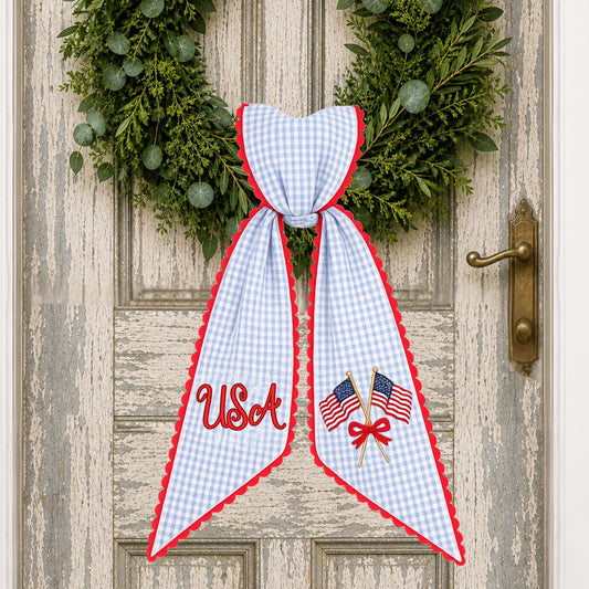 Patriotic Wreath Sash