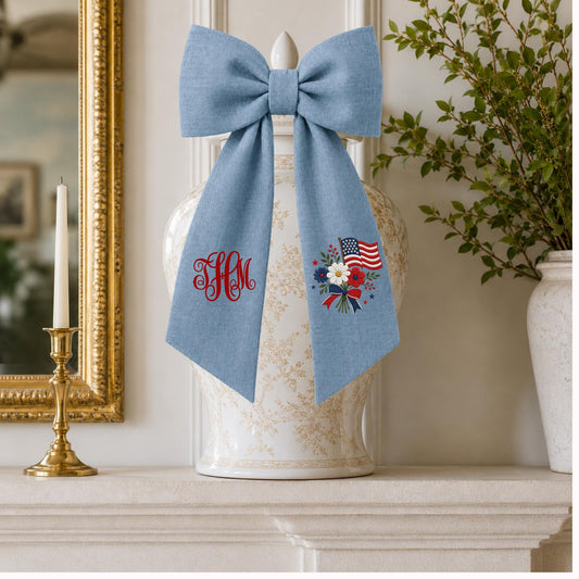 Patriotic Wreath Sash