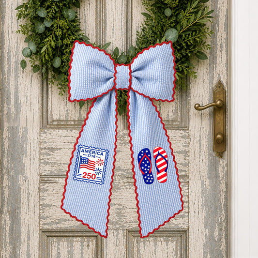Patriotic Wreath Sash