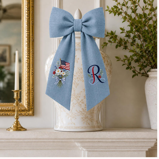 Patriotic Wreath Sash