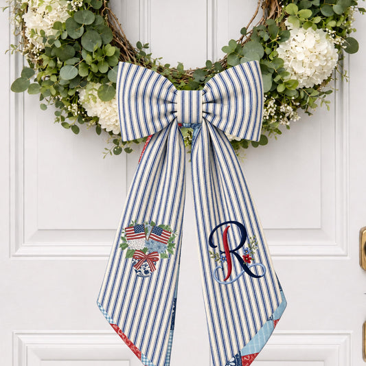 Patriotic Wreath Sash