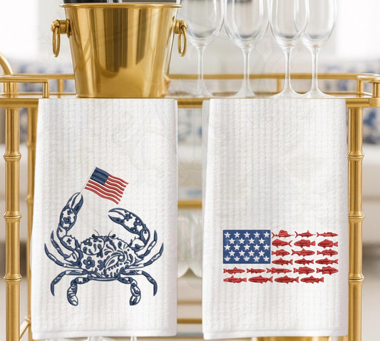American Patriotic Independence Day Tea Towel