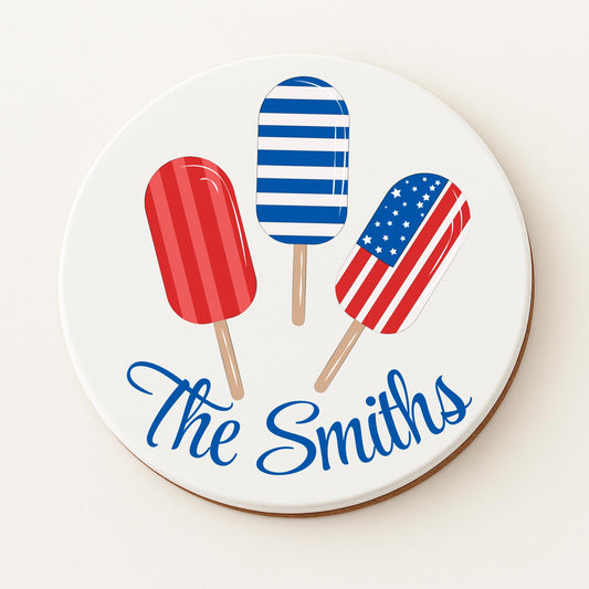 Patriotic Ceramic Coasters Set of 4