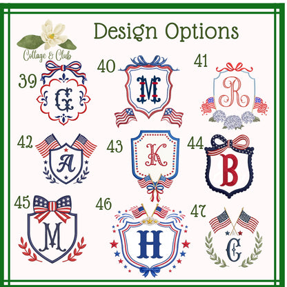 American Patriotic Independence Day Tea Towel Personalized Gift