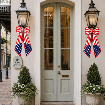 American Flag Patriotic Independence Day Monogrammed Personalized Embroidered Wreath Sash