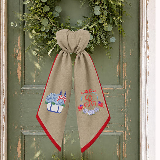 Patriotic Wreath Sash