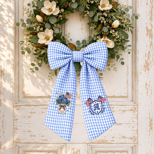 Patriotic Wreath Sash