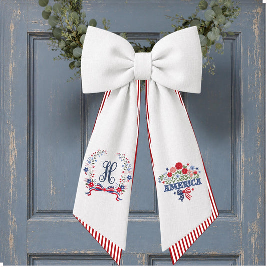 Patriotic Wreath Sash