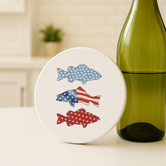 Patriotic Drink Coasters - Set of 4
