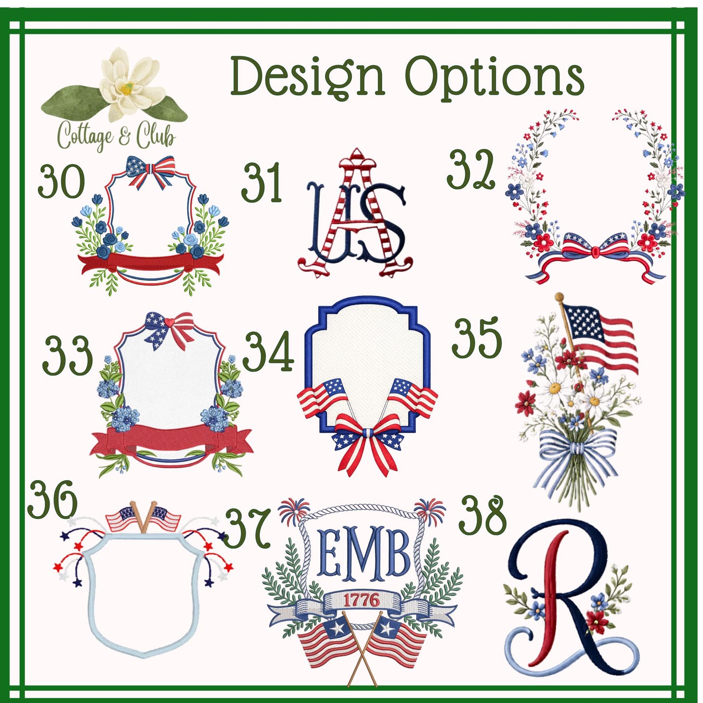 American Patriotic Independence Day Tea Towel Personalized Gift