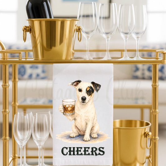 Canine Cocktail Collection Jack Russell Tea Towel