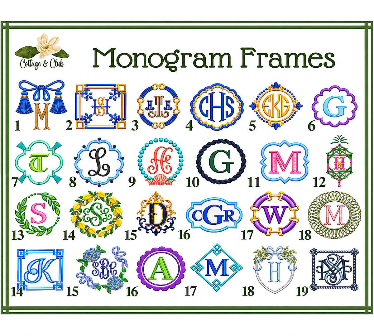 Monogramed Tissue Box Cover